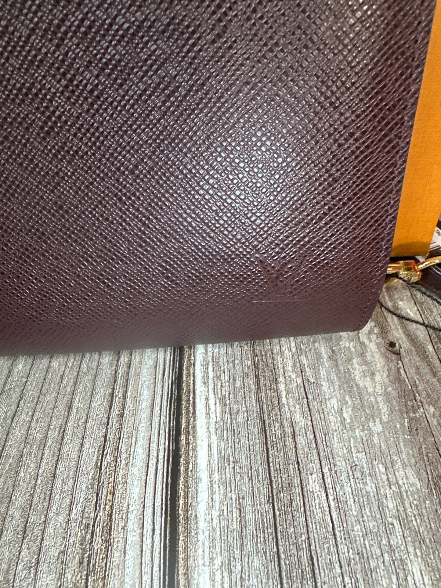 Pre loved LV Tagia burgundy clutch #56
