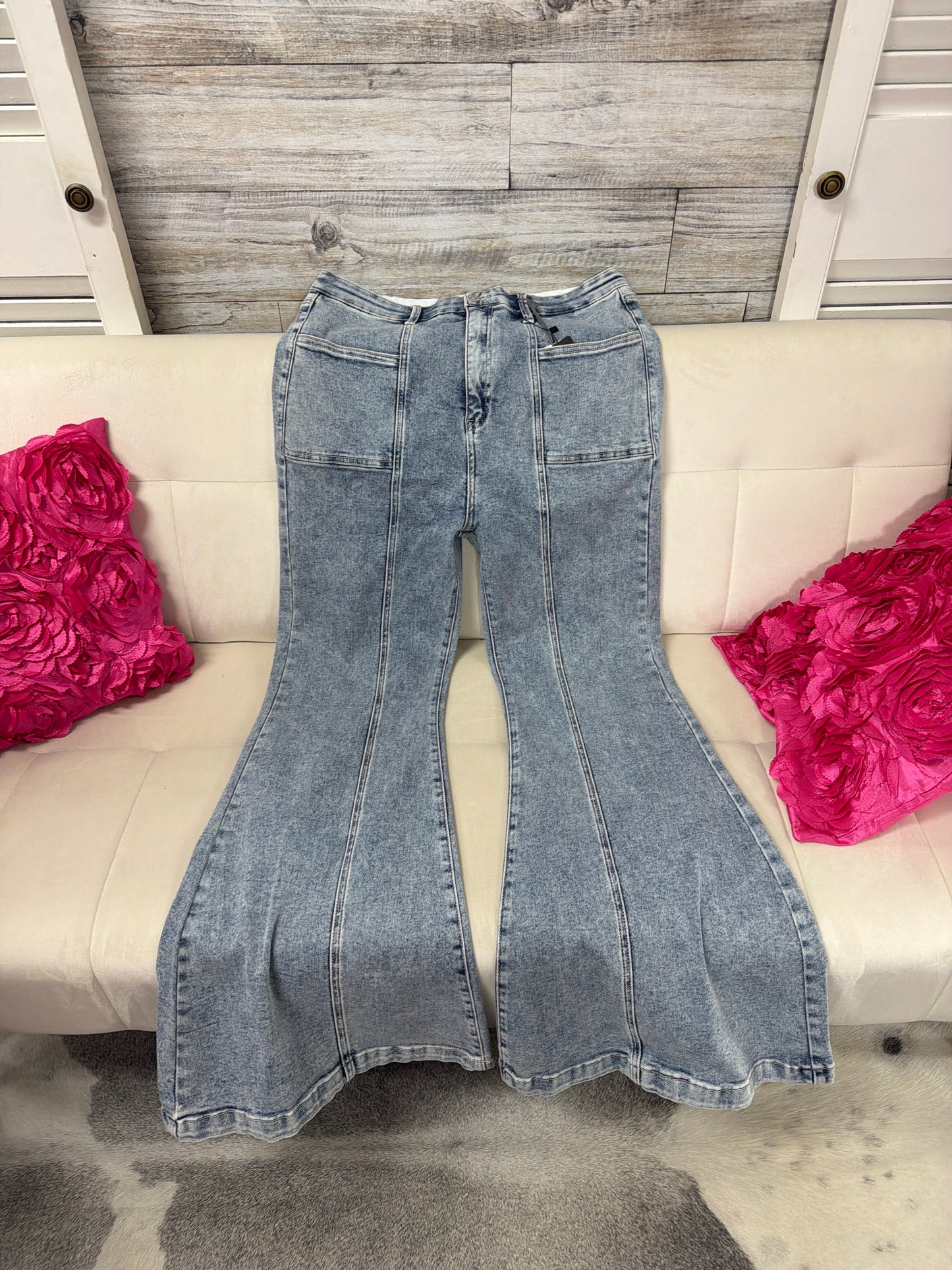 Curvy High Rise Boot Cut Saige