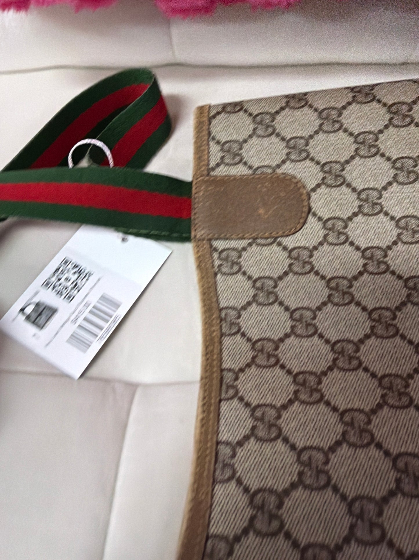 Pre Loved Vintage Gucci Supreme Sherryline Tote #214