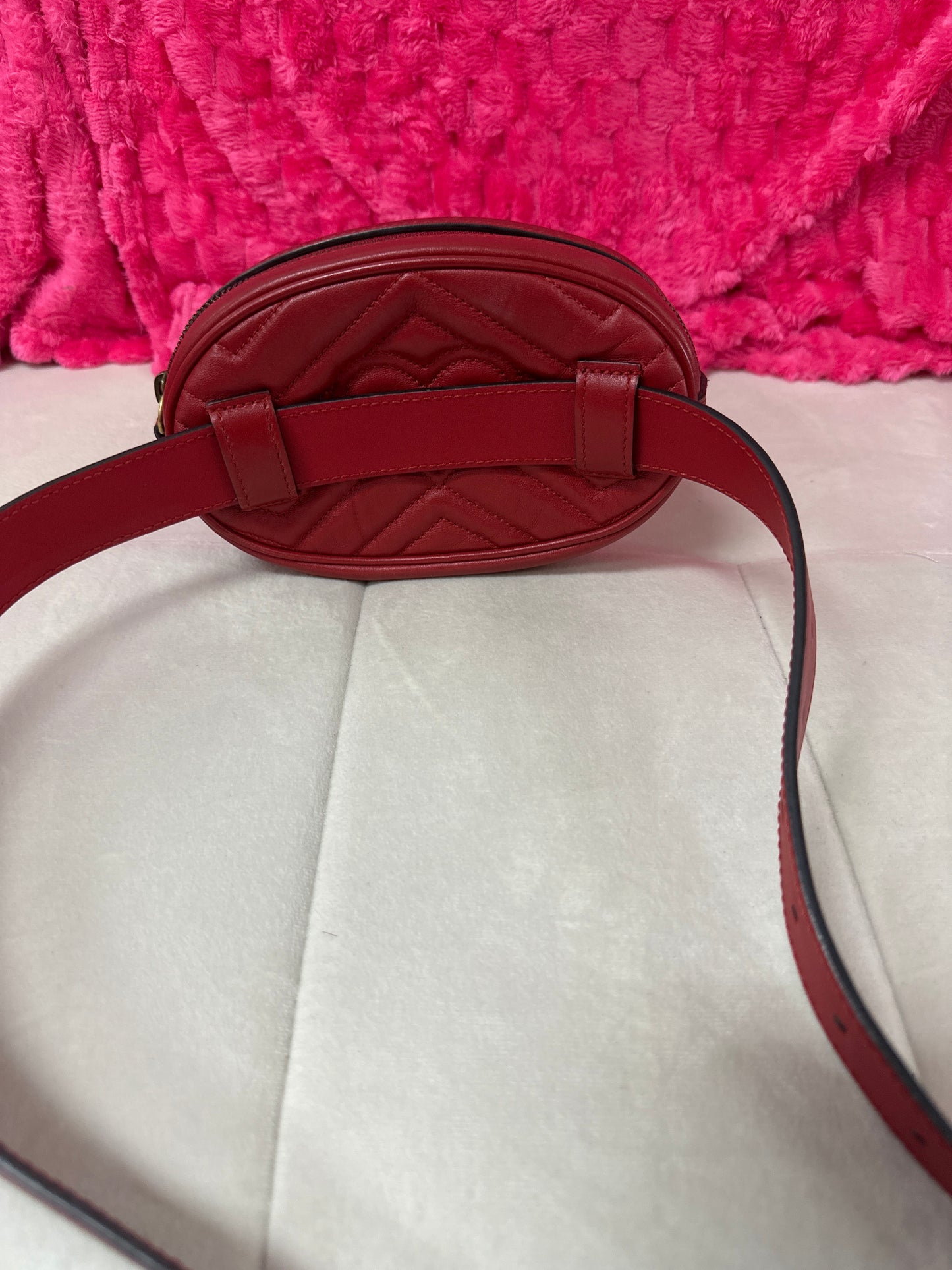 pre loved Gucci Red bum bag #49