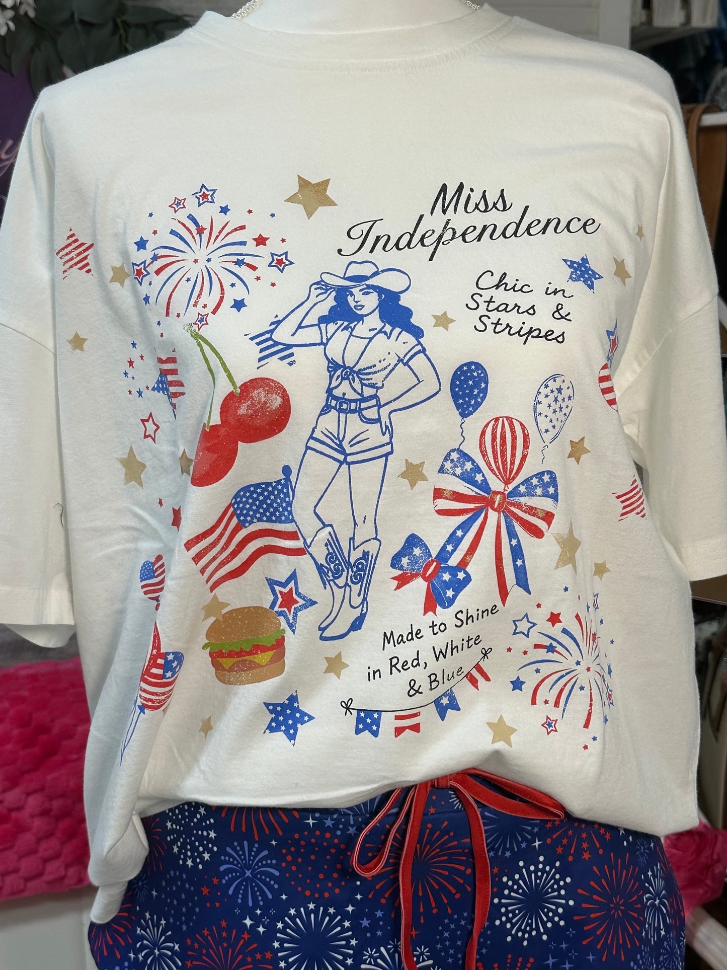 Miss Independence short sleeve shirt