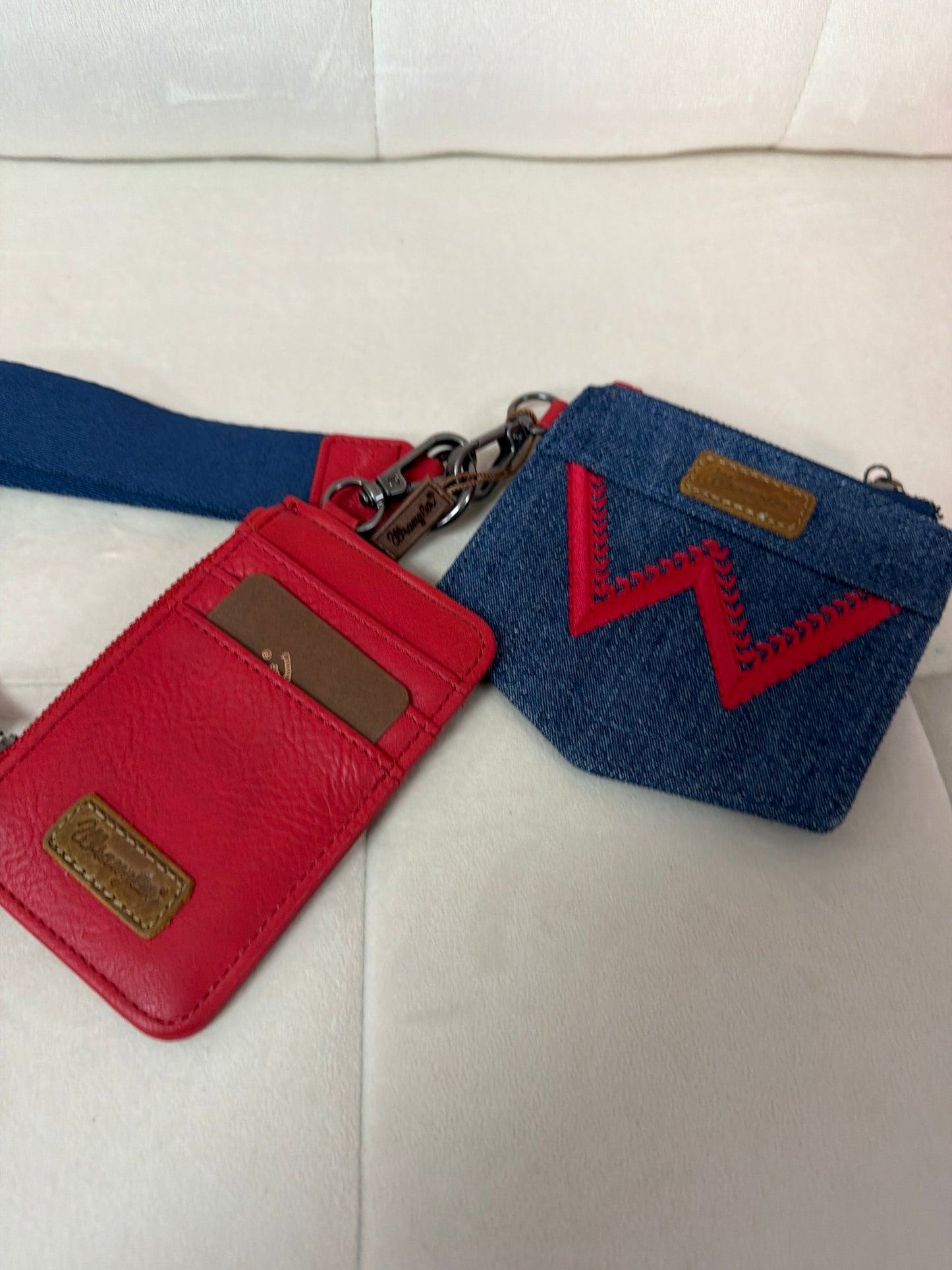 Wrangler wristlet with denim