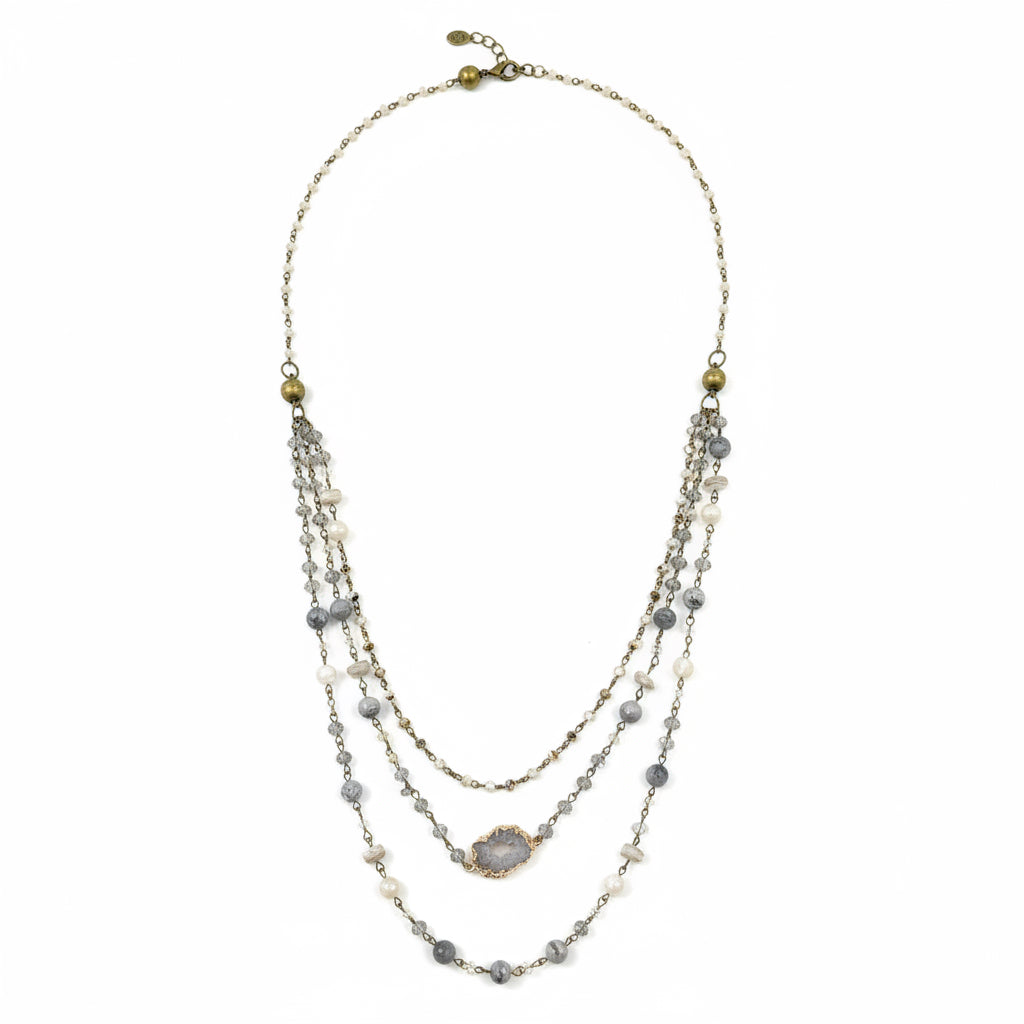 Florence Necklace Grey