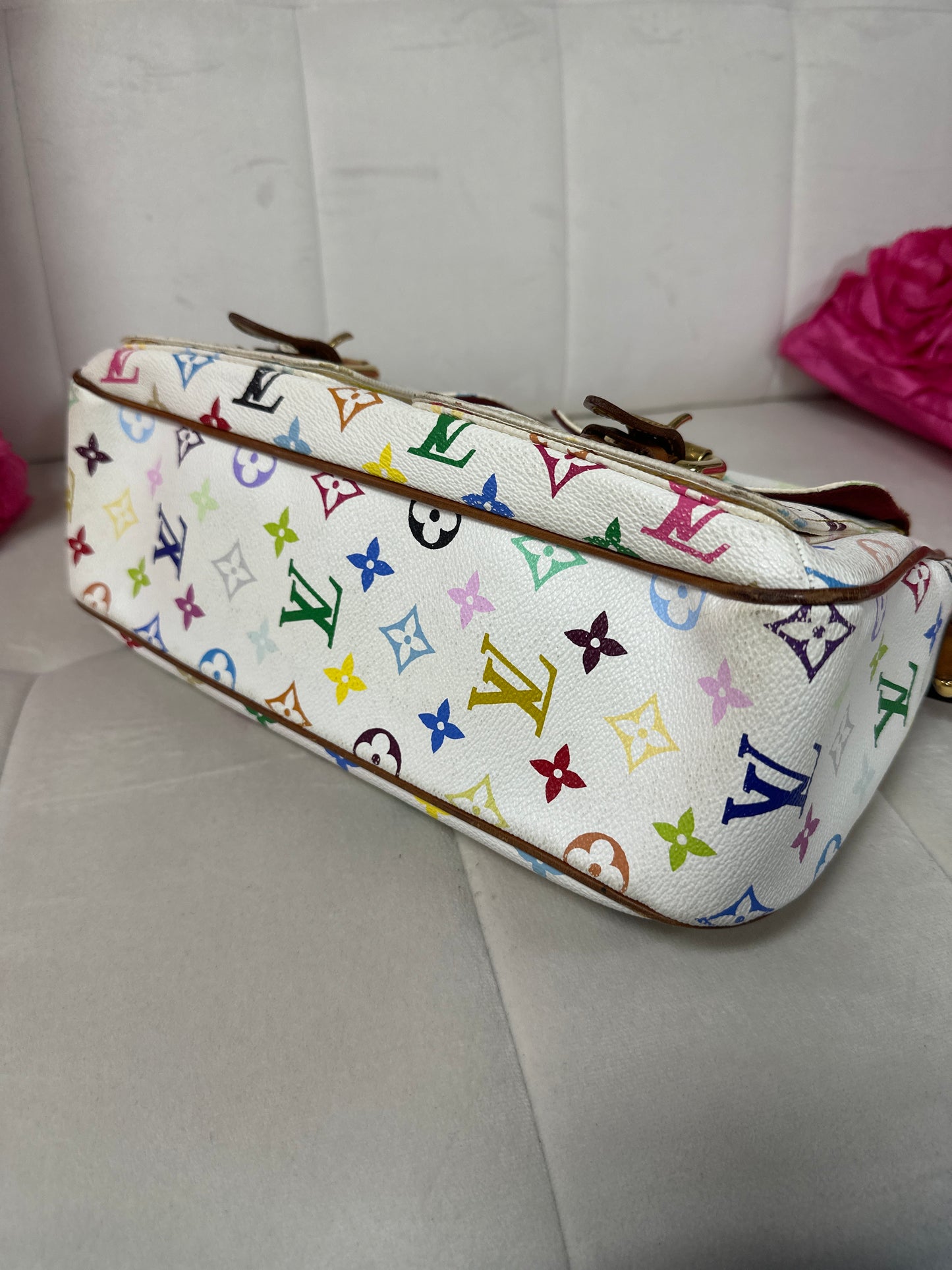 LV Muit colored crossbody pre-loved #136