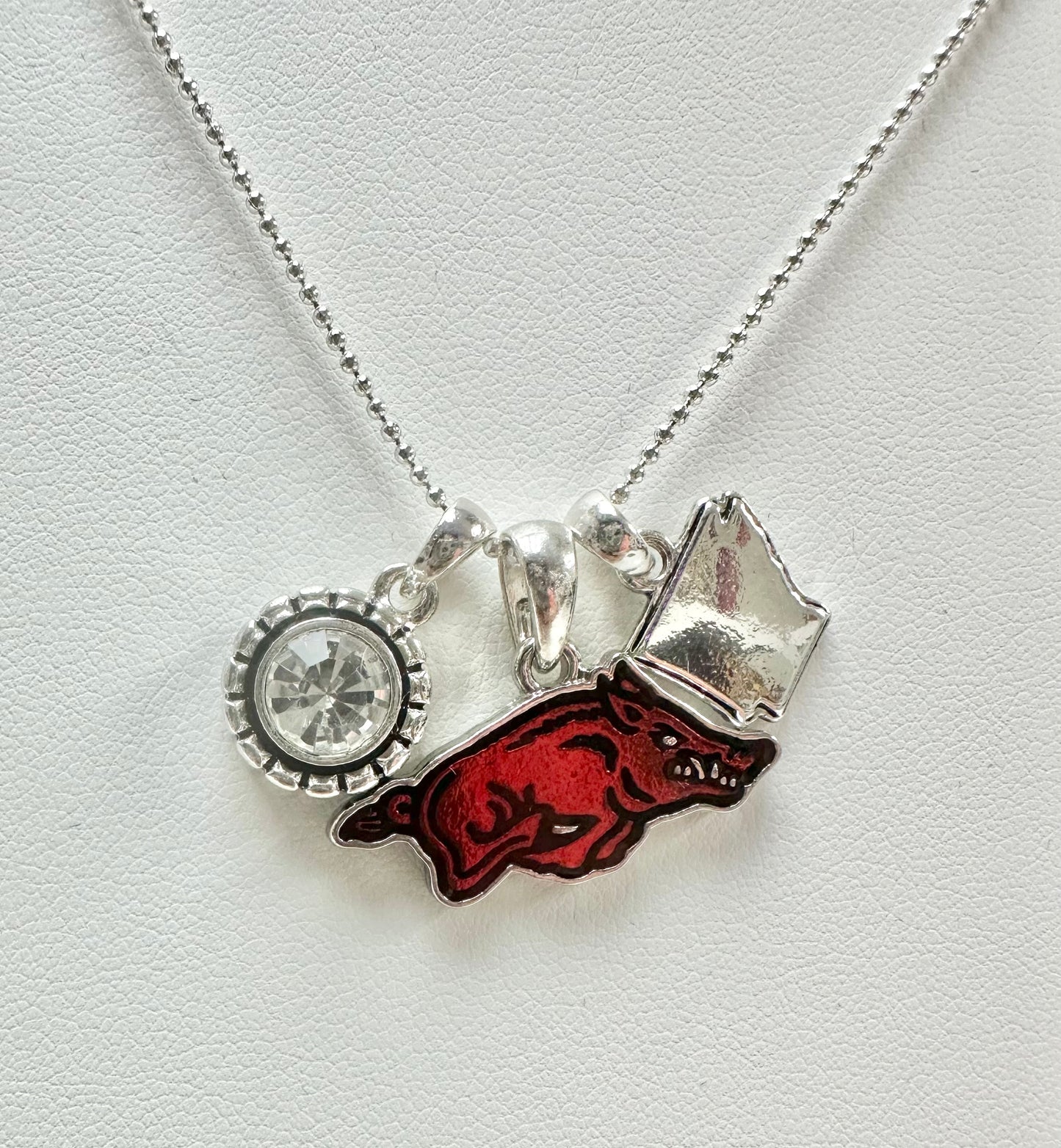 Razorback home sweet home necklace