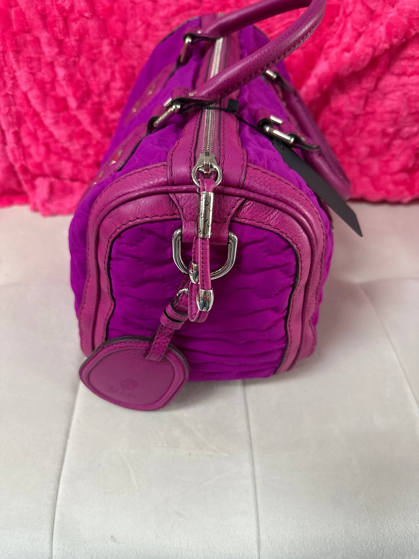 Pre loved Gucci hot pink rare Boston bag #33