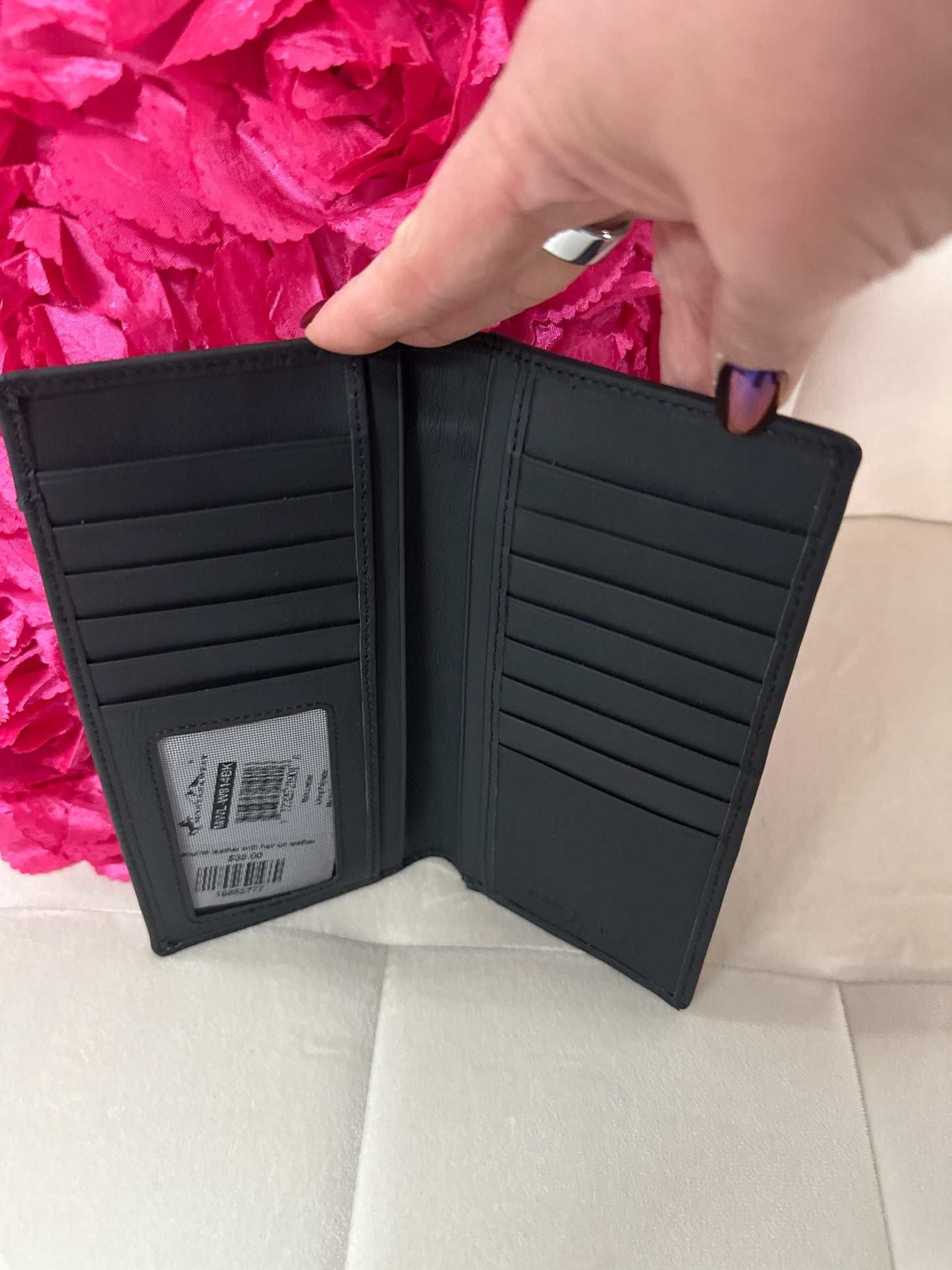Genuine leather with hair on leather wallet