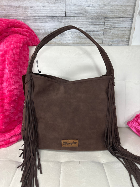 New wrangler fringe hobo bag