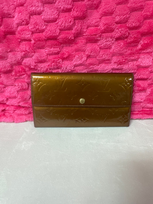 Pre-Loved LV Vernis Wallet Bronze #201