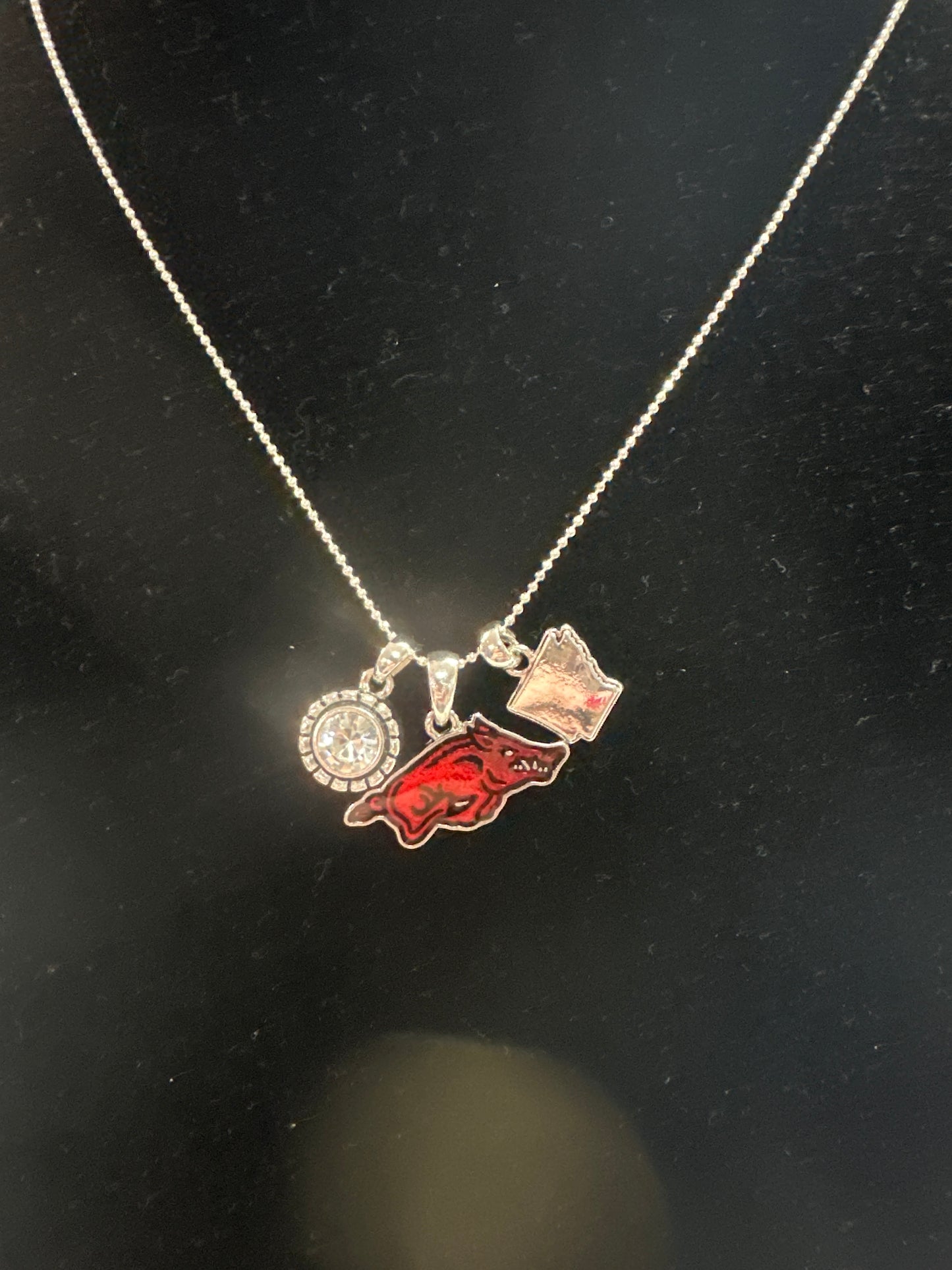 Razorback home sweet home necklace