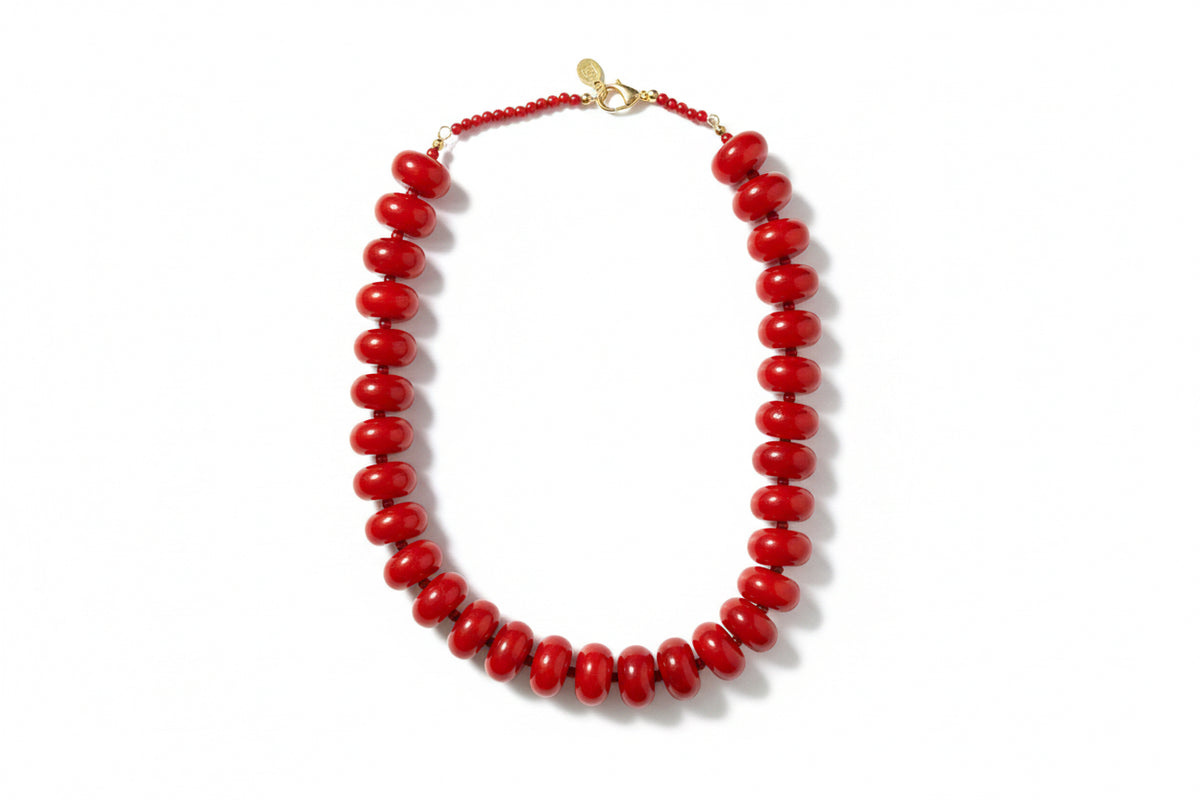 Hallie Necklace Resin Chunky beads