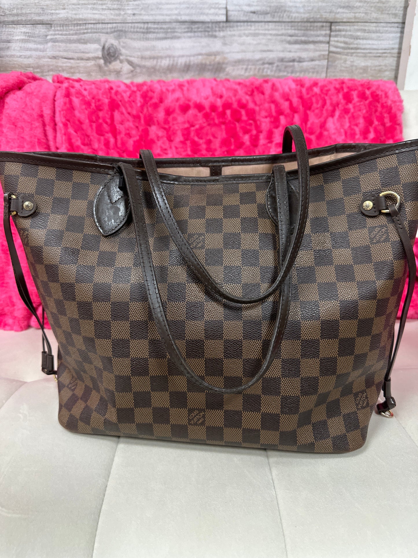 LV Damier Neverfull preloved #143