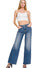 High waist straight leg med wash Zenana