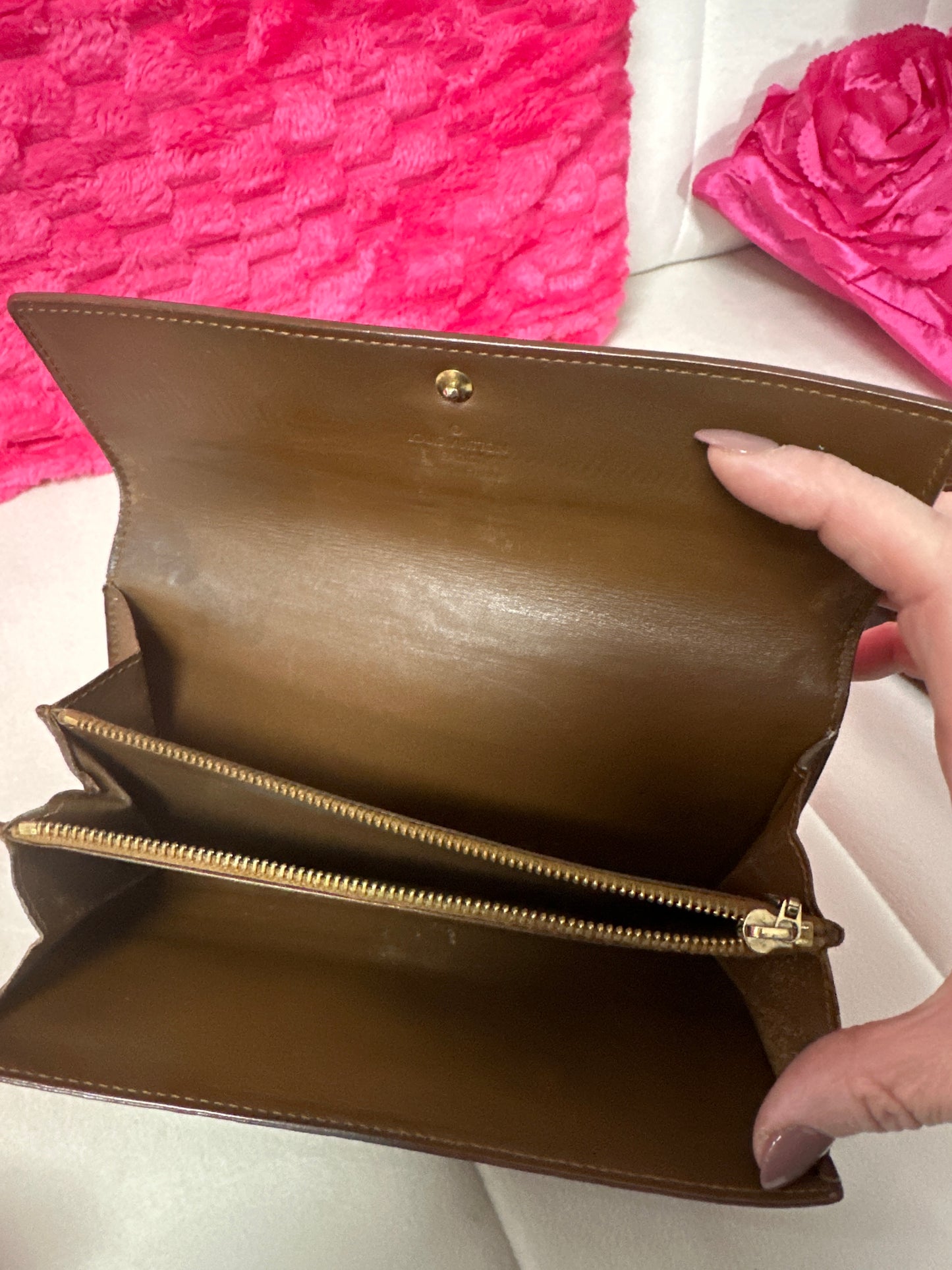 Pre-Loved LV Vernis Wallet Bronze #201