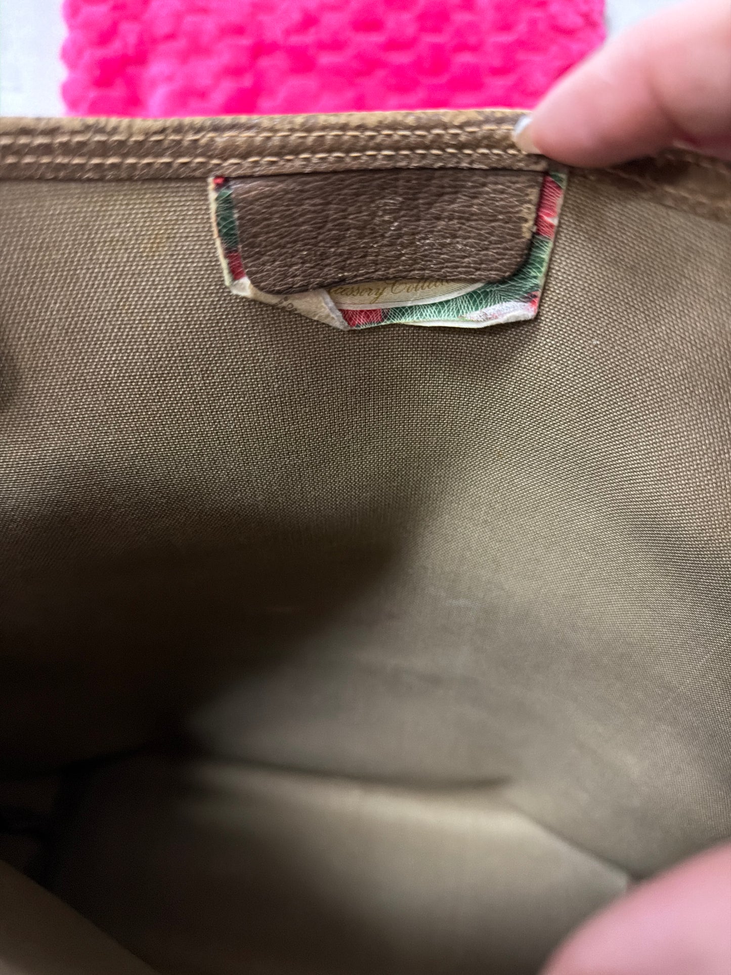 Pre Loved Vintage Gucci Supreme Sherryline Tote #214