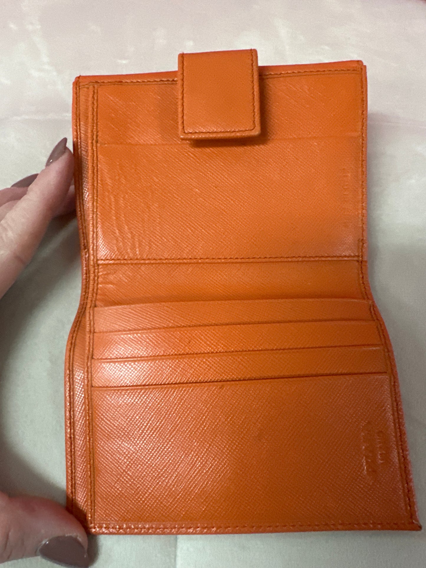 Pre loved Prada Orange wallet #39