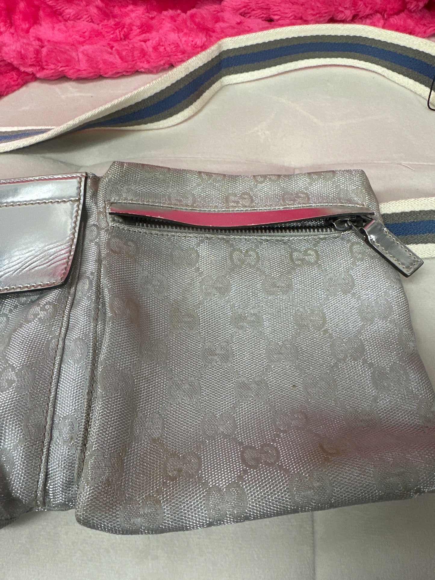 Gucci belt bag silver #95