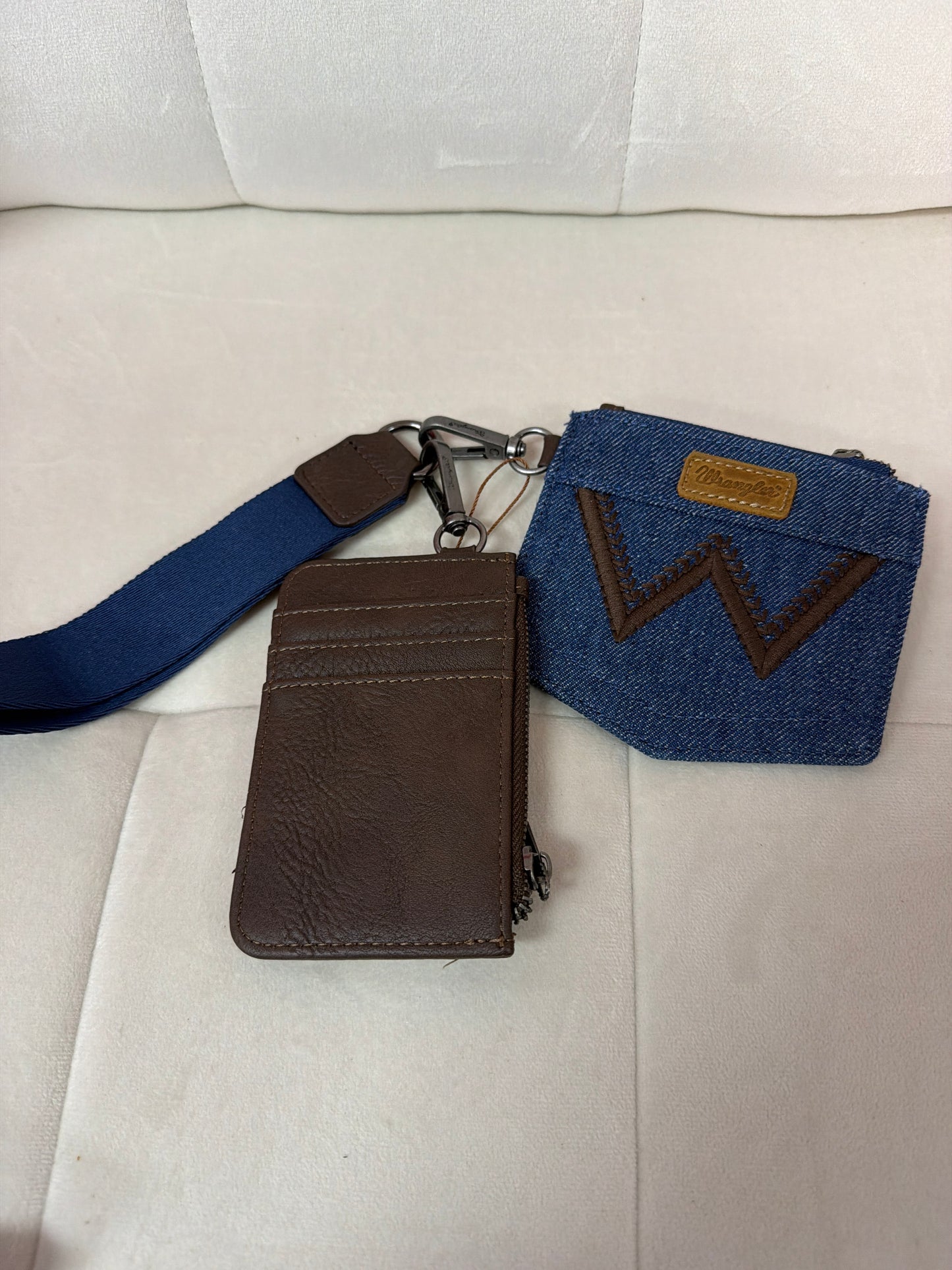 Wrangler wristlet with denim