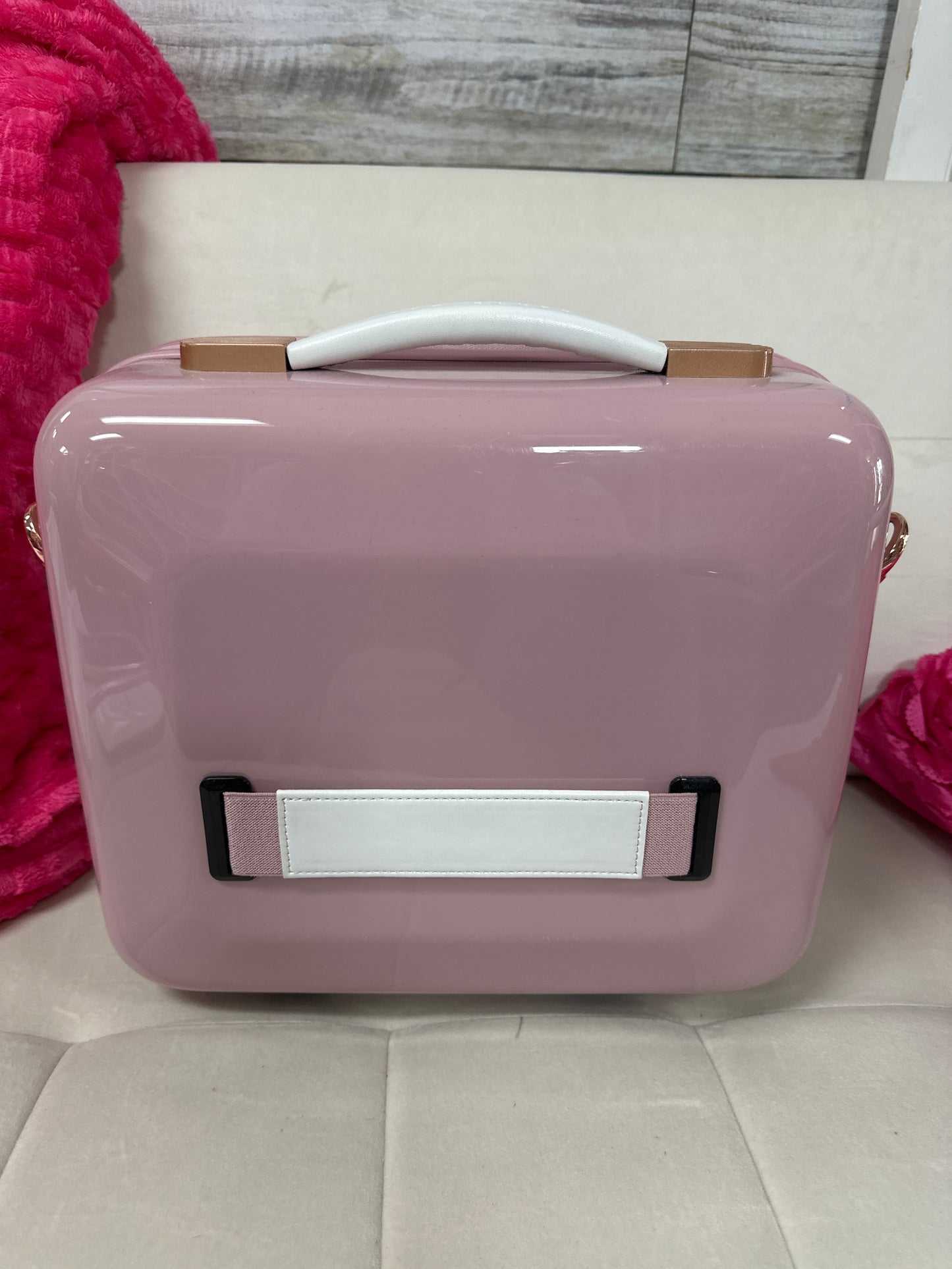 Small pink hard luggage #110