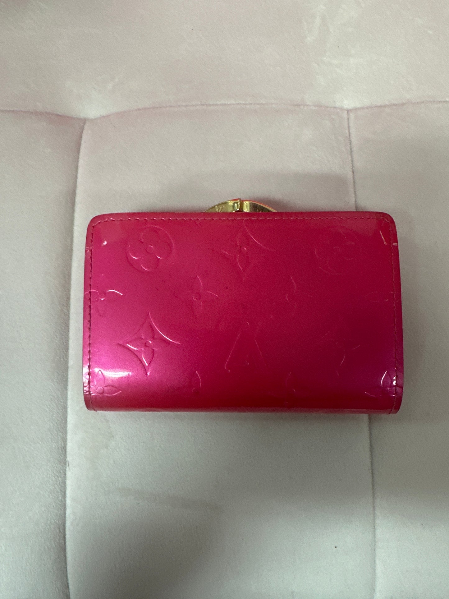pre loved LV hot pink wallet #07