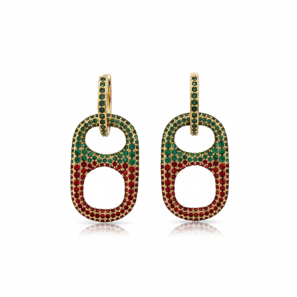HillBetty PopTab earrings Bling Version