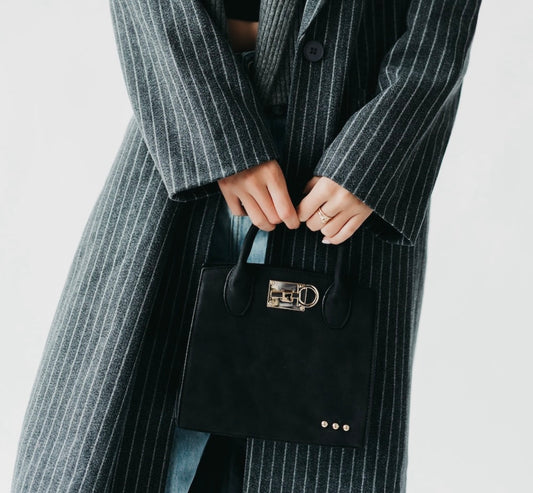 Nixie Nubuck small tote w crossbody