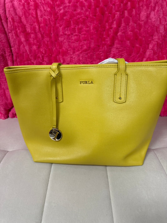 Furla Tote Preloved #159 yellow