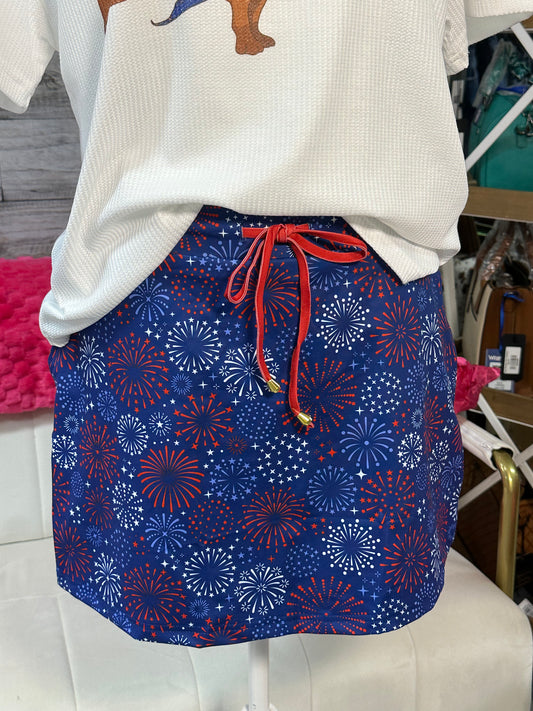 Red White and Boom Skort