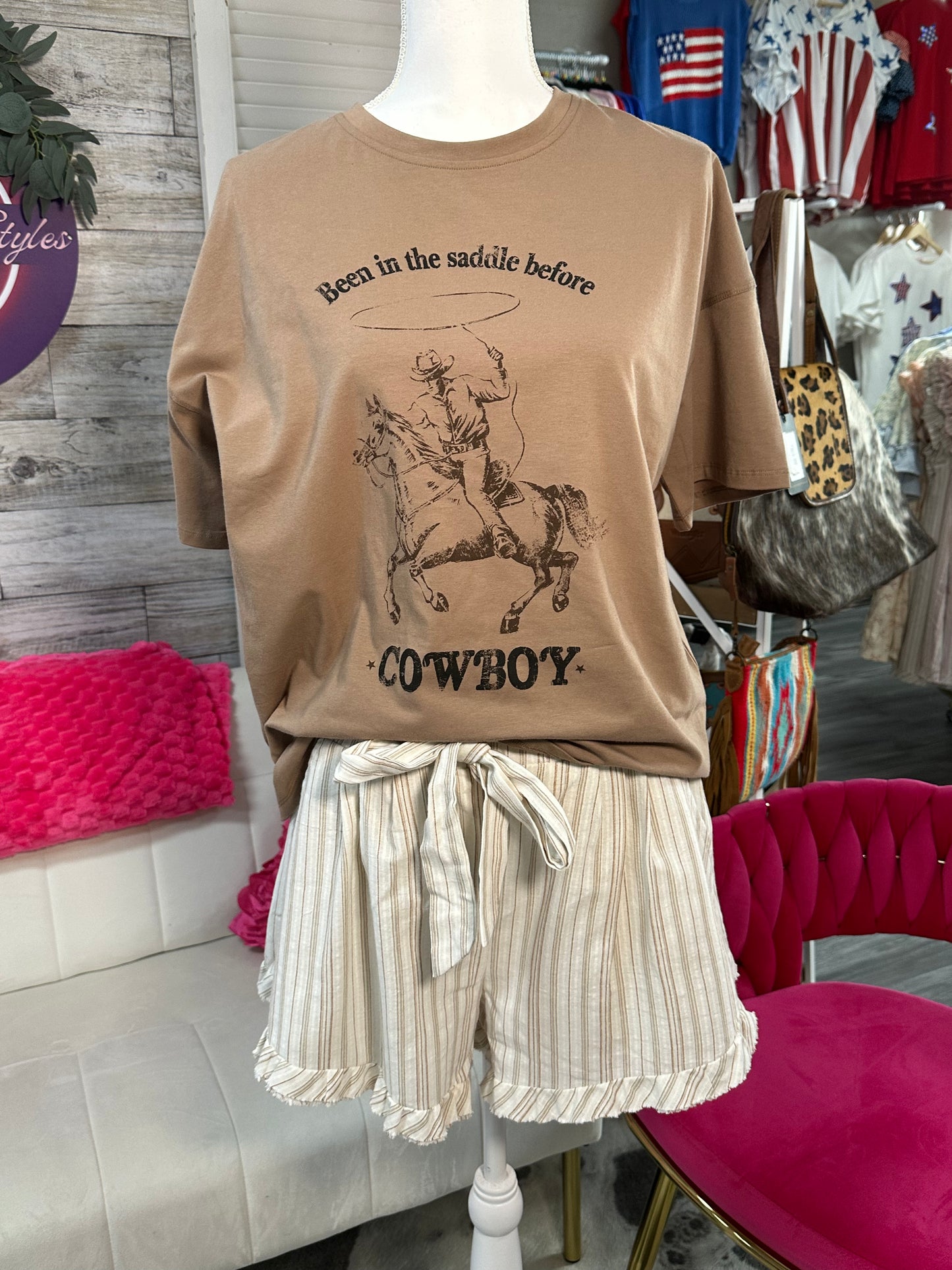 Cowboy Graphic shirt Brown