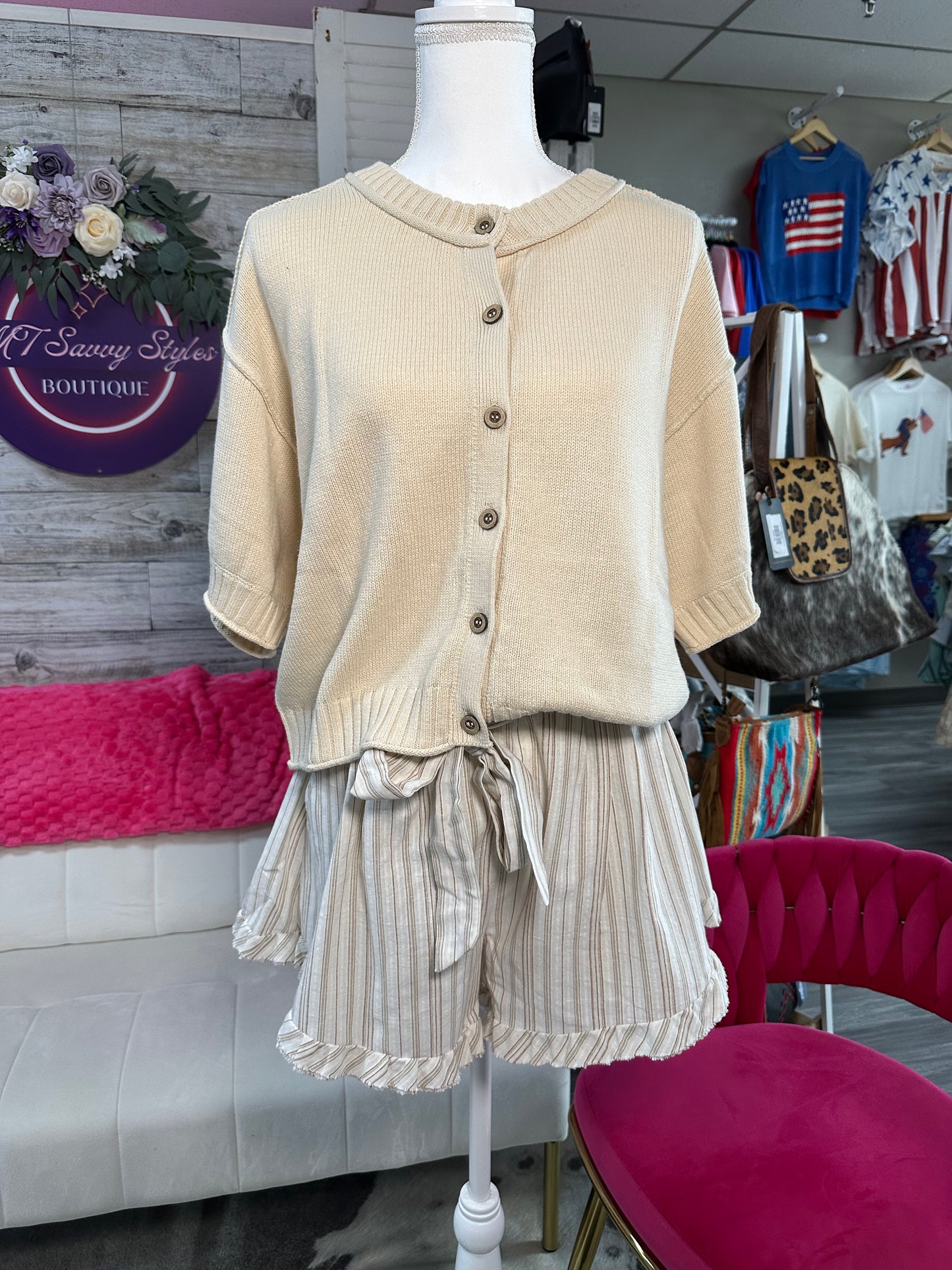 Lightweight button down sweater