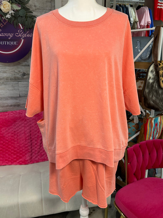 Curvy short set