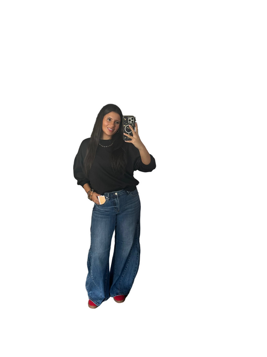 Scuba Dolman Sleeve Pullover