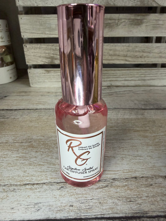 Rhinestone and grit car diffuser spray