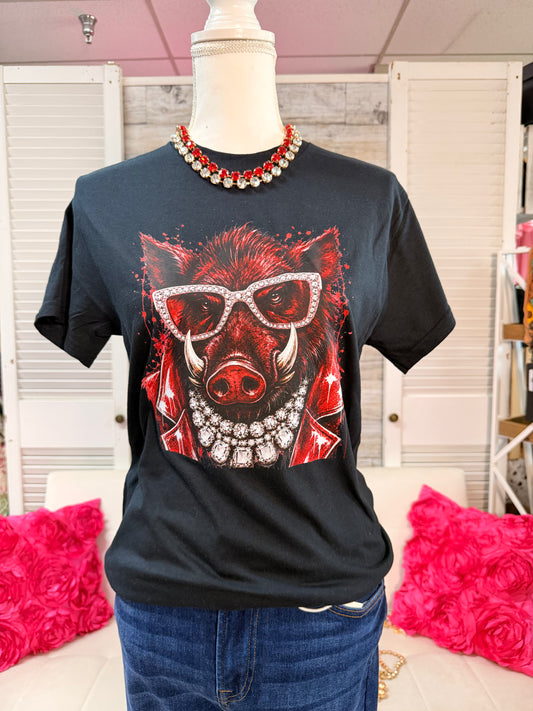 Game Day Custom Shirts with Glitz and Glam Print