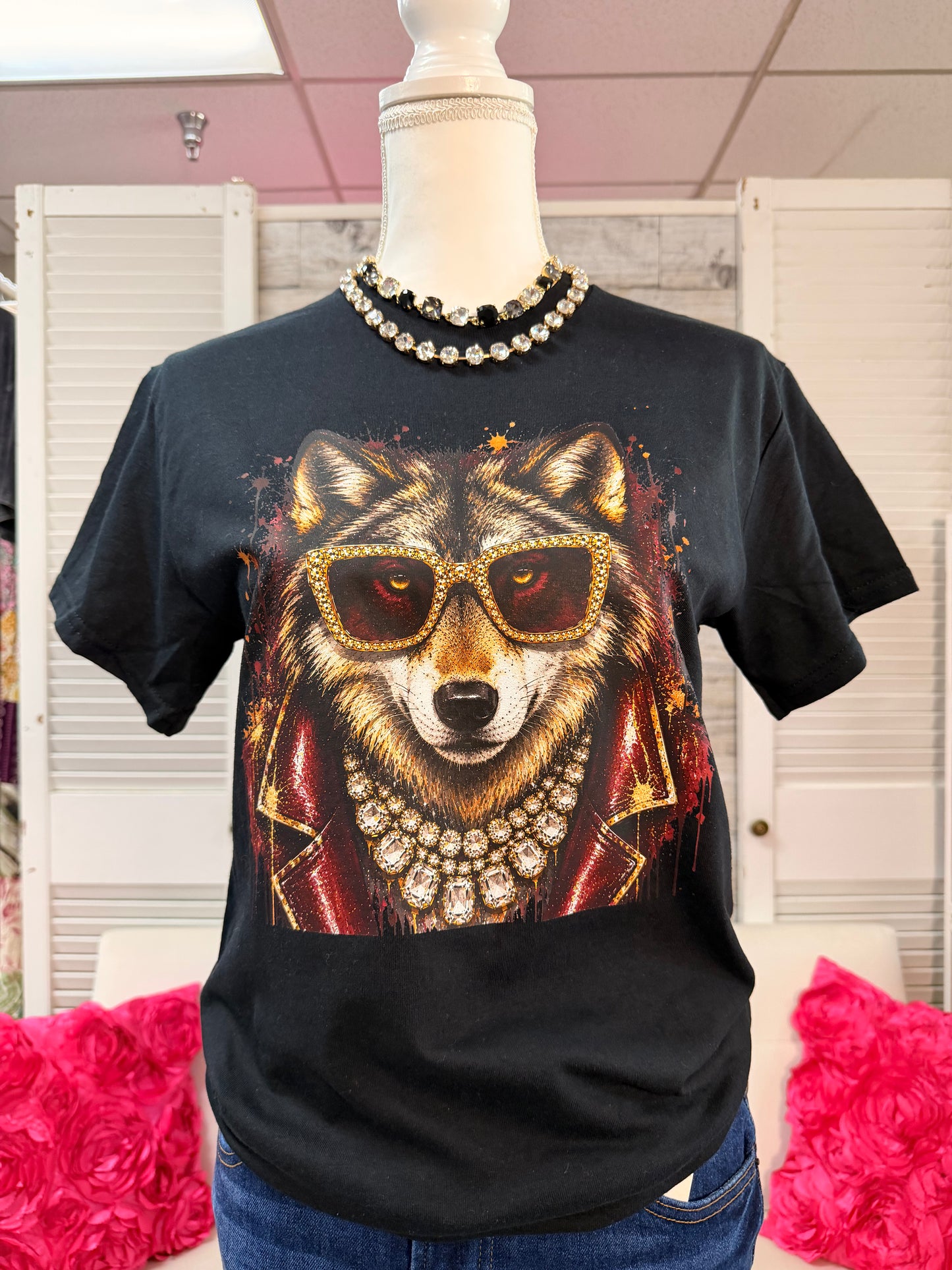 Game Day Custom Shirts with Glitz and Glam Print
