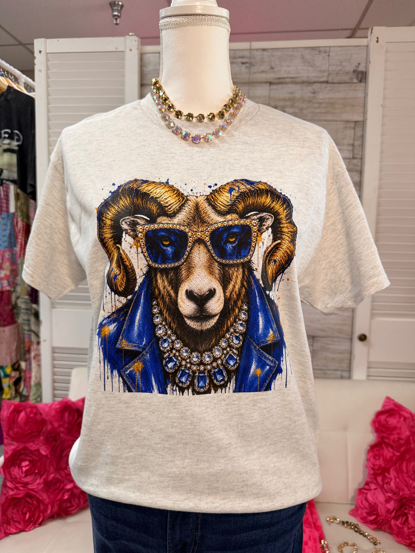 Game Day Custom Shirts with Glitz and Glam Print