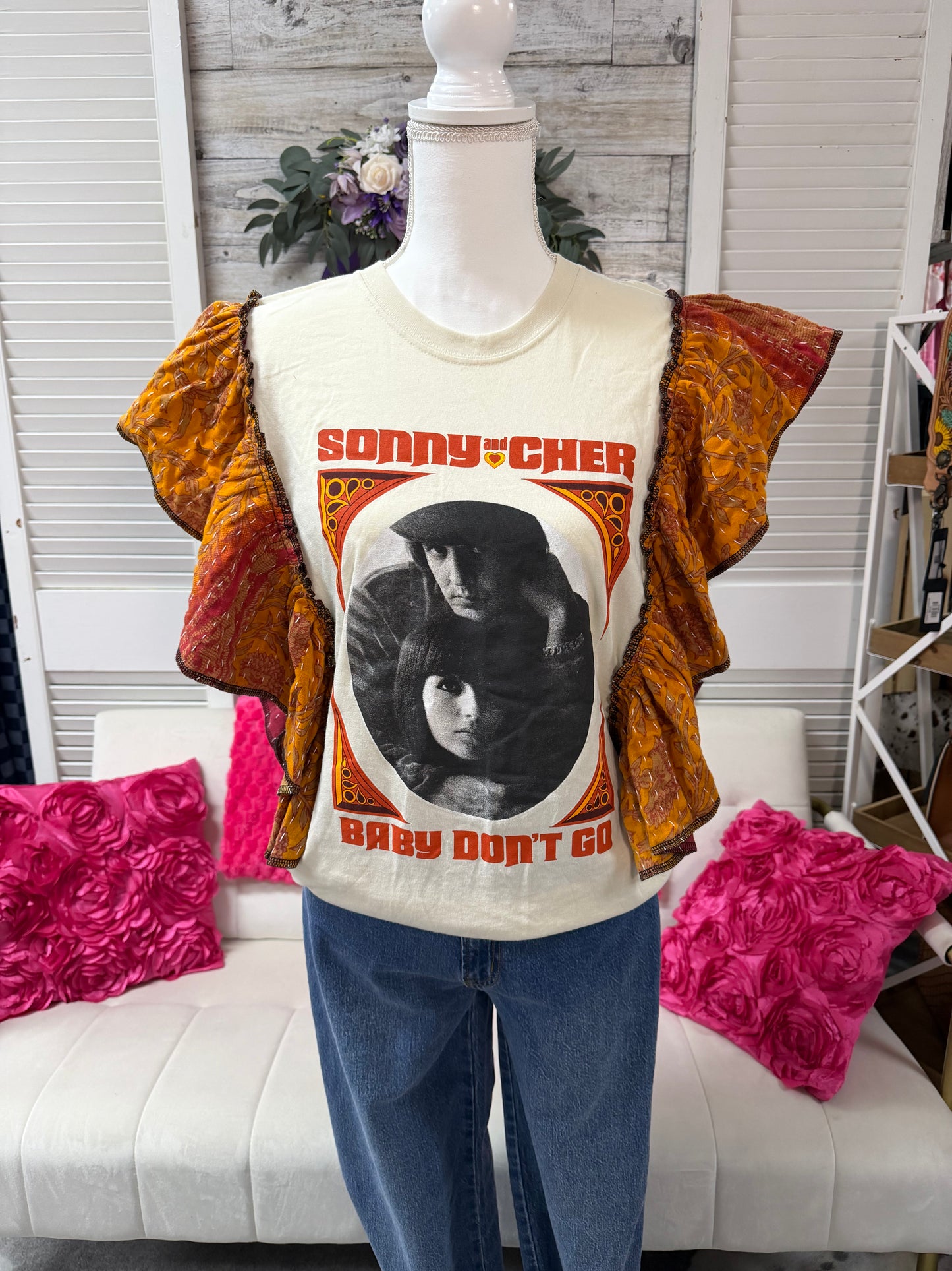 One of a kind ruffle shirt