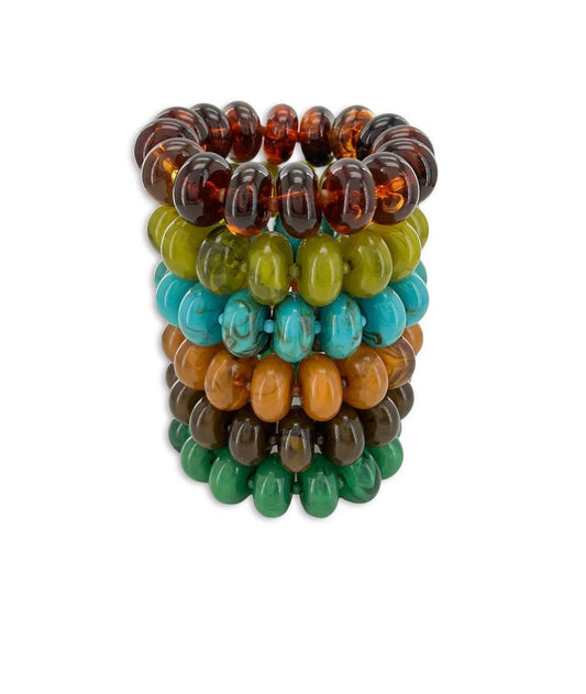 Western Sunset Chunky Bead Bracelet