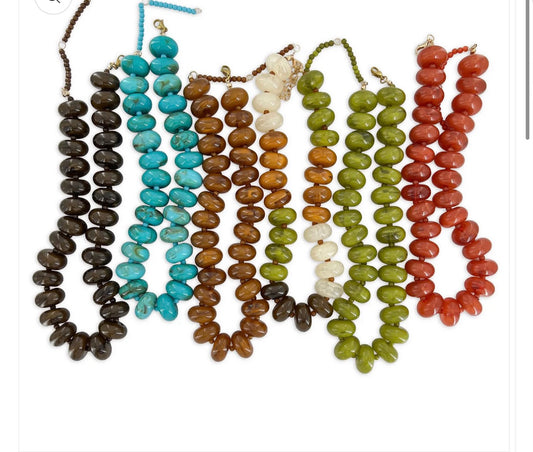 Western Sunset Chunky Beaded Necklace