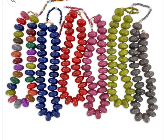 Vivid Gems Chunky Necklace