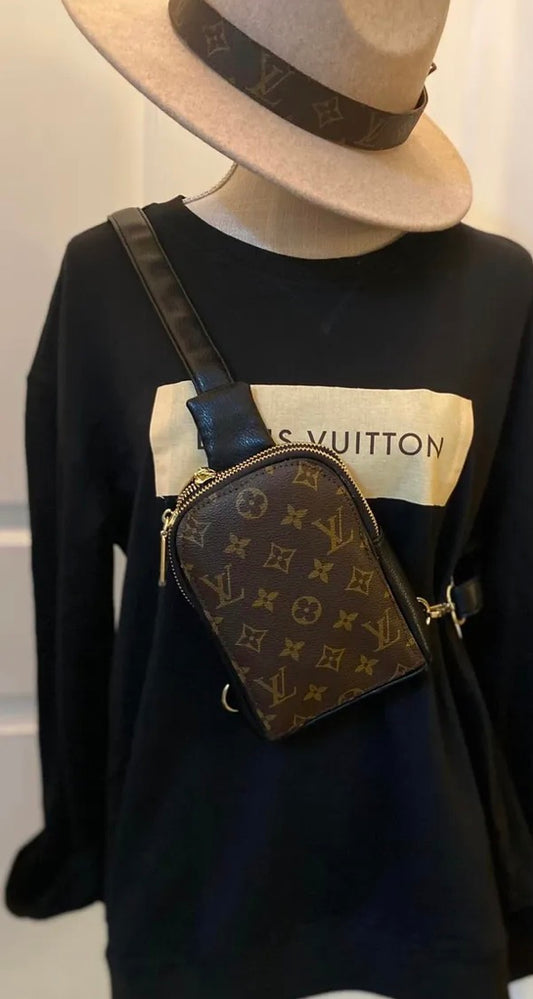 Upcyled sling bag LV small