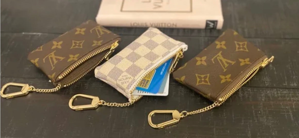 Upcycled LV Key Cles