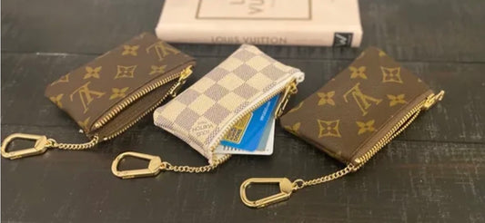 Upcycled LV Key Cles