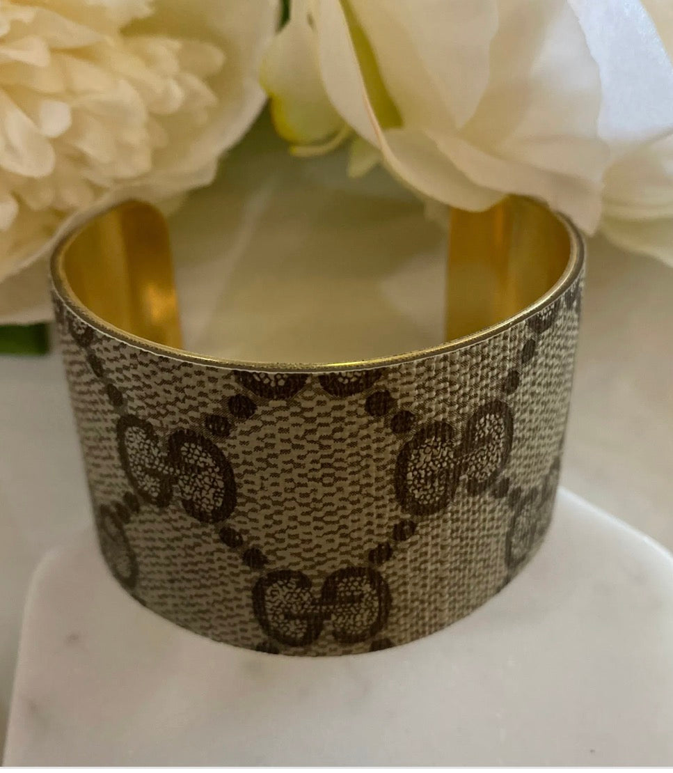 Upclyced GG reg cuff bracelet