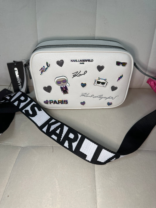 Karl lagerfeld camera bag white