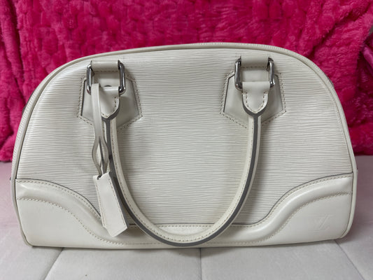 LV ivory bowling bag epi preloved #120