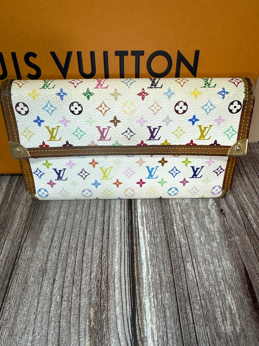pre loved LV mutli color wallet #37