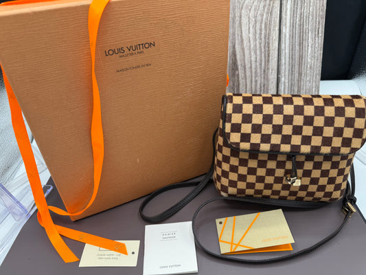 LV Damier Pony Hair Crossbody Preloved #132 collector