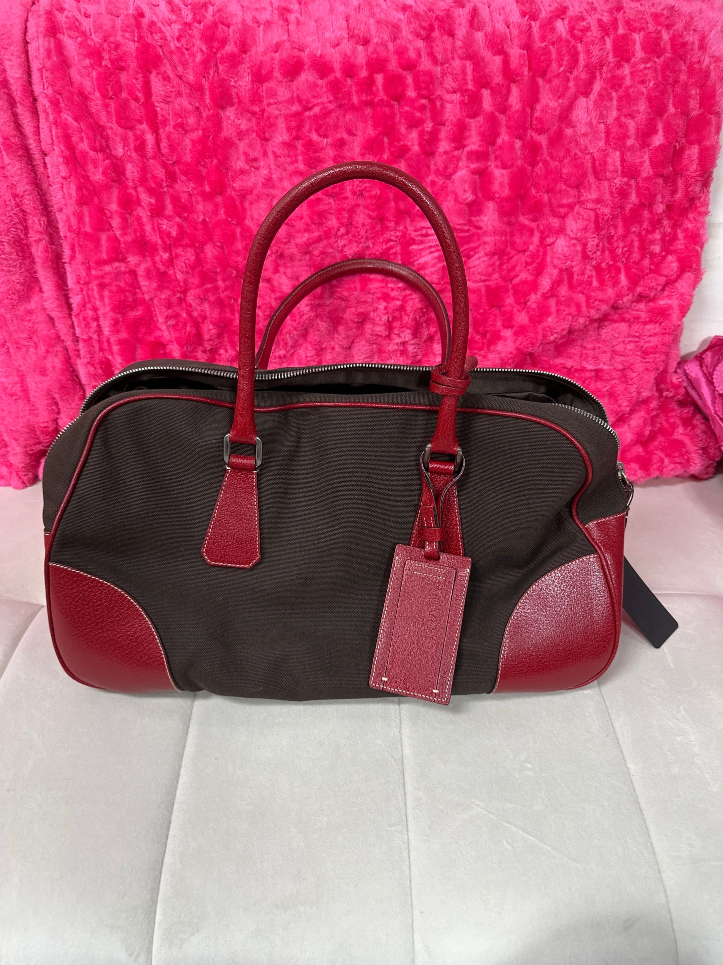 Pre loved Prada Brown and red #67