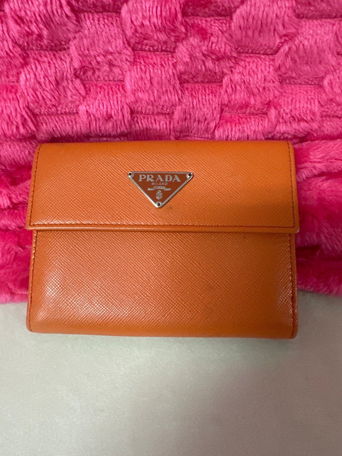 Pre loved Prada Orange wallet #39